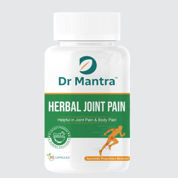 Dr Mantra Ayurvedic Hebal Joint Pain 30 Capsule | Ayurvedic Pain Relief Supplement for Joint, Muscle, Back Pain | Ayurvedic Joint Support Supplement | Ayurvedic Pain Relief Capsule